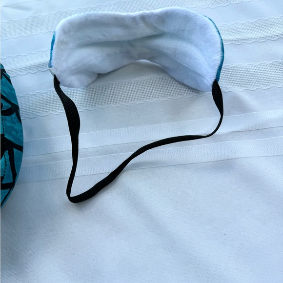 Justice Mermaid Tail/Neck Pillow & Eye Mask Shimmering Blues Slumber Party Throw - Picture 2 of 4